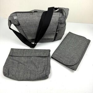 Premium Stokke 2-Way DiaperChanging Bag/ Backpack (Gray Melange -Model 457104)